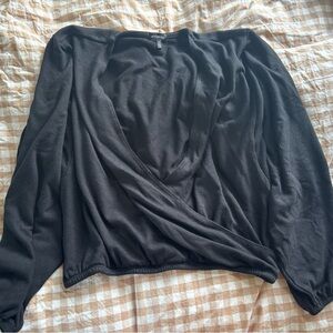 Beyond Yoga Cropped wrap sweater